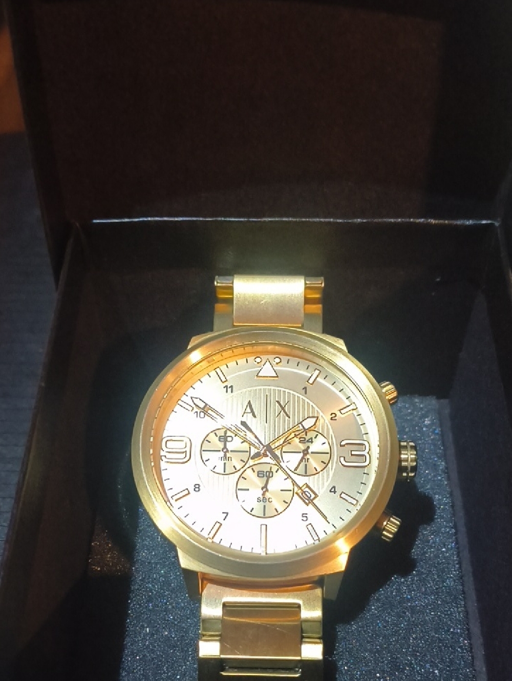 Armani Exchange Gold-Tone Men's Bracelet Watch